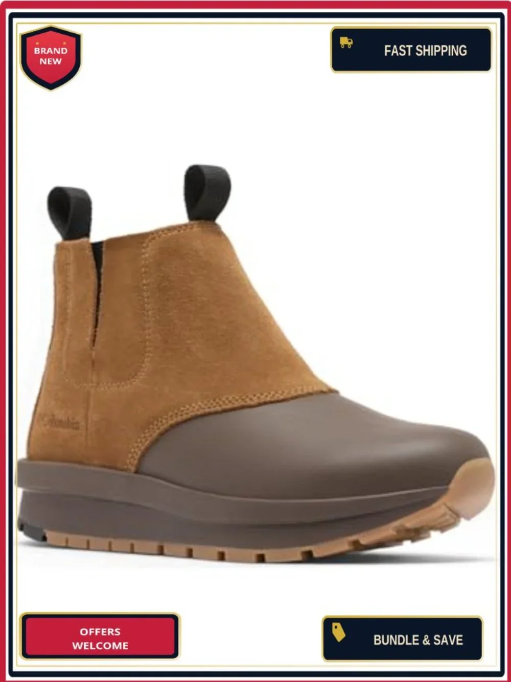 Columbia Moritza Chelsea Shield Women's Waterproof Suede Duck Snow Boots
